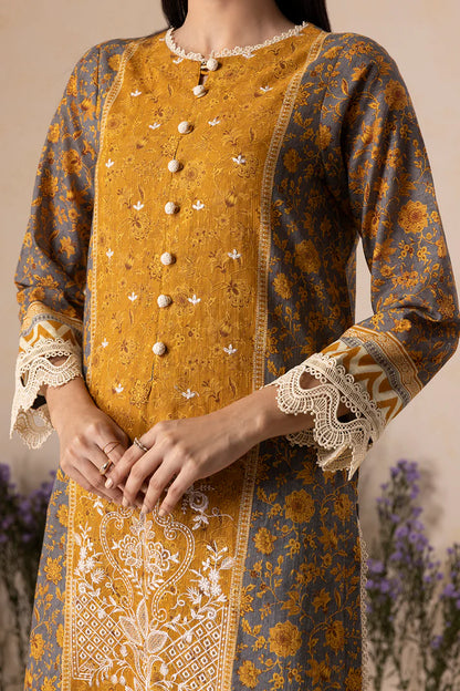 Zellbury | Unstitch 3 Pc Printed Embroidered Khaddar collection