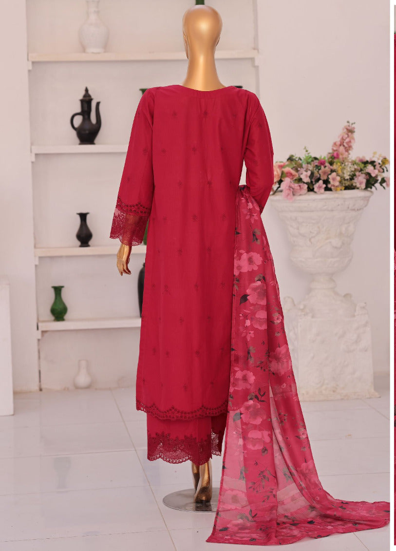 HZ By Floral Vibes Appliquekari | Unstitched 3Pc Embroidered Lawn Collection
