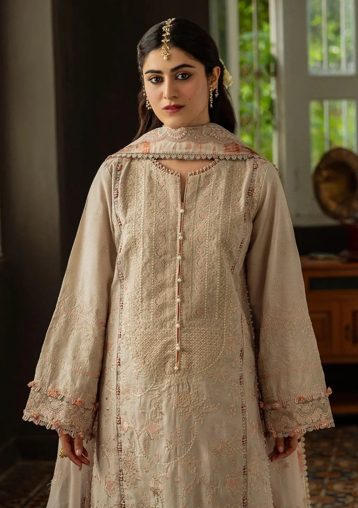 KAHF Unstitched 3-PC Embroidered Premium Lawn Collection