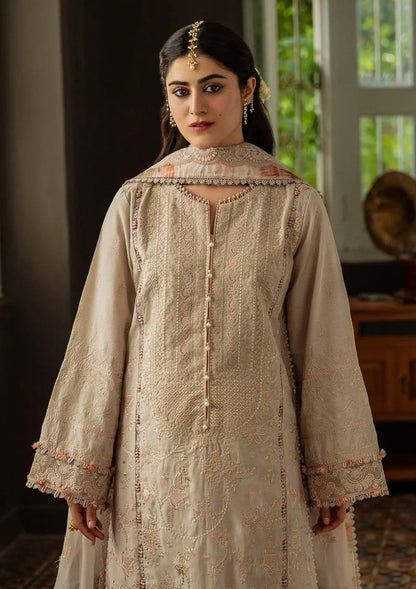 KAHF Unstitched 3-PC Embroidered Premium Lawn Collection
