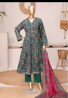 Bin Saeed | Stitch 3 Pc Printed Lawn Frock Collection