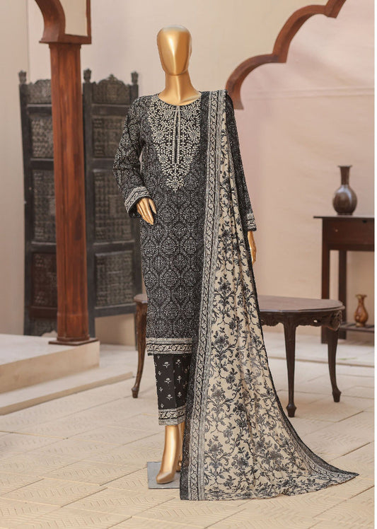 HZ | Premium Daily 3 Pc Embroidered Lawn Collection