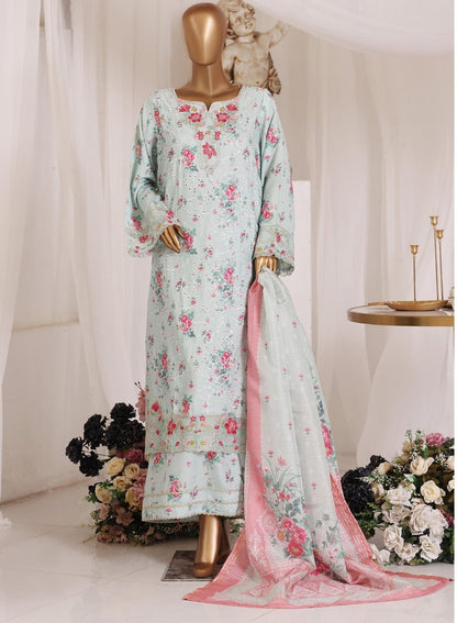 BIN SAEED Stitched 3 Piece Embroidered Lawn Collection for Women | Premium Summer Dress – Barerah Fabrics