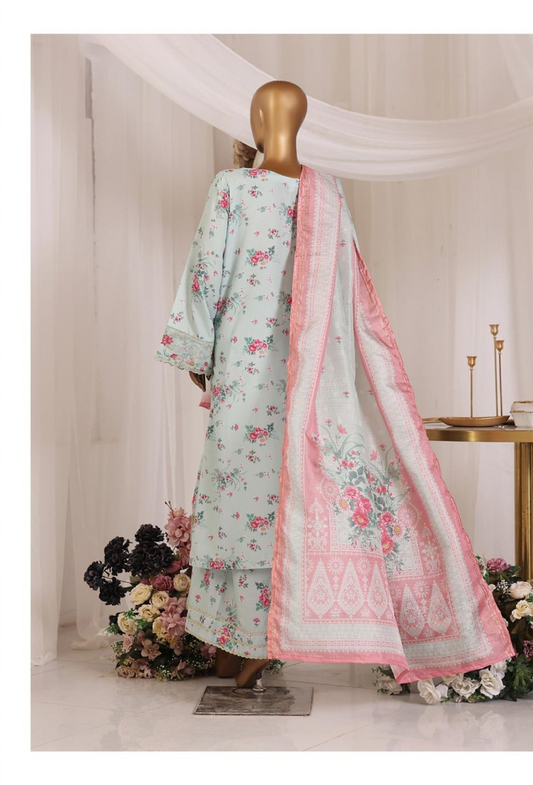 BIN SAEED Stitched 3 Piece Embroidered Lawn Collection for Women | Premium Summer Dress – Barerah Fabrics