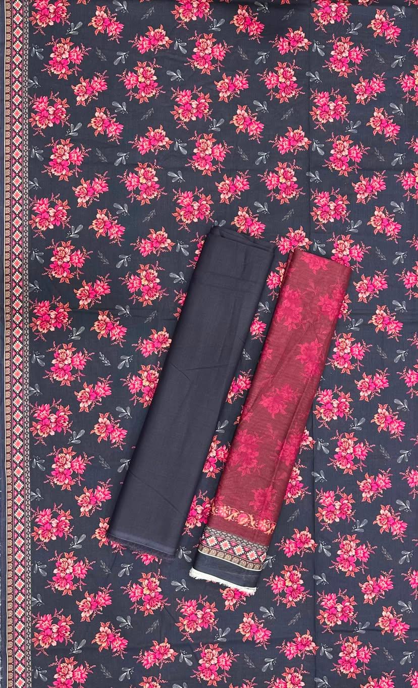 BIN SAEED Unstitched 3 Piece Printed Cotton Collection