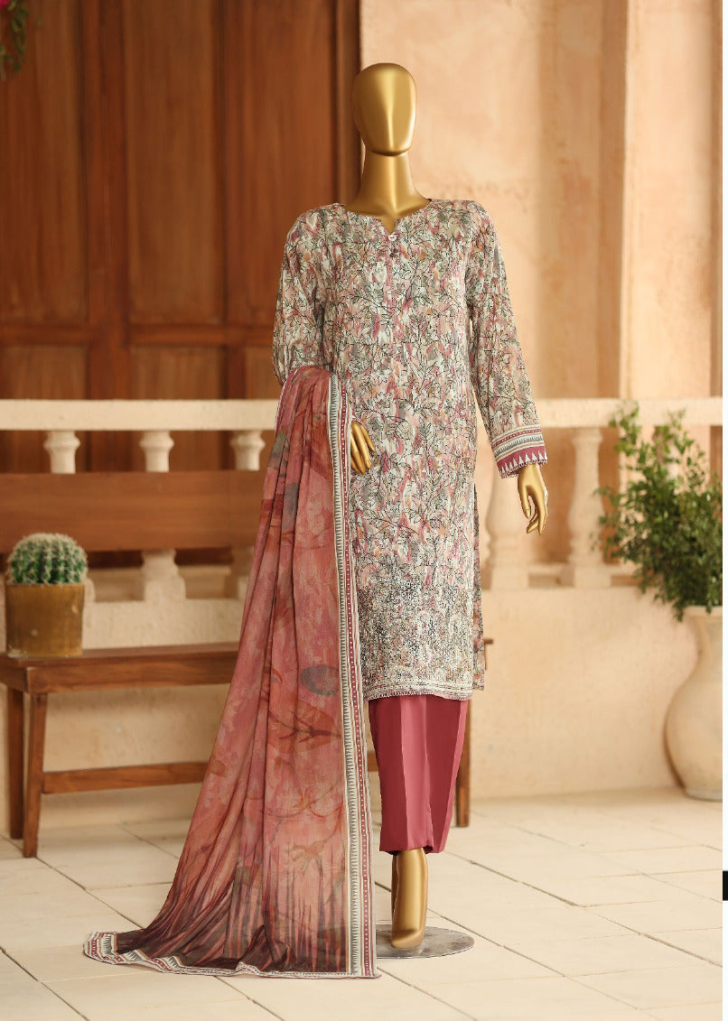 ASASA | Unstitched 3Pc Embroidered Lawn Collection
