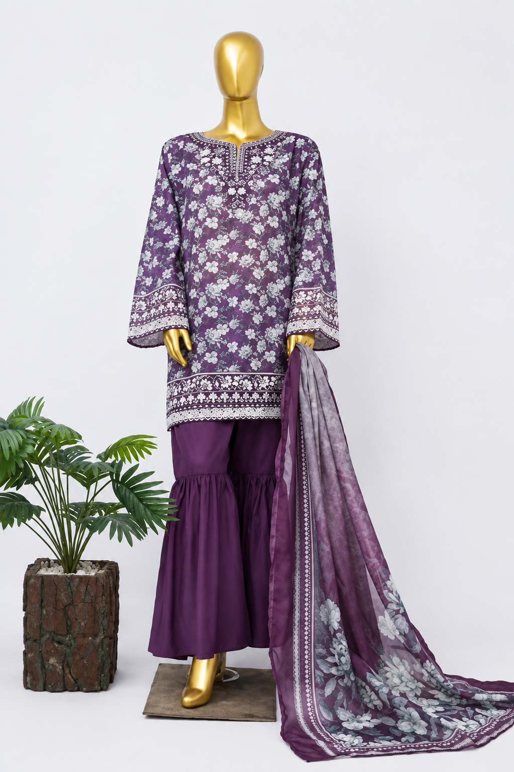 BIN SAEED | Stitched 3PC Embroidered Lawn Collection