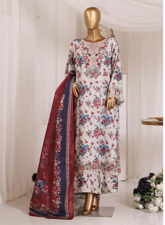BIN SAEED | Premium 3 Piece Stitched Embroidered Chikankari Lawn Collection