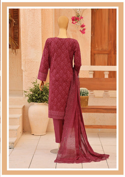 HZ By Venice | Unstitched 3Pc Festive Embroidered Lawn Collection
