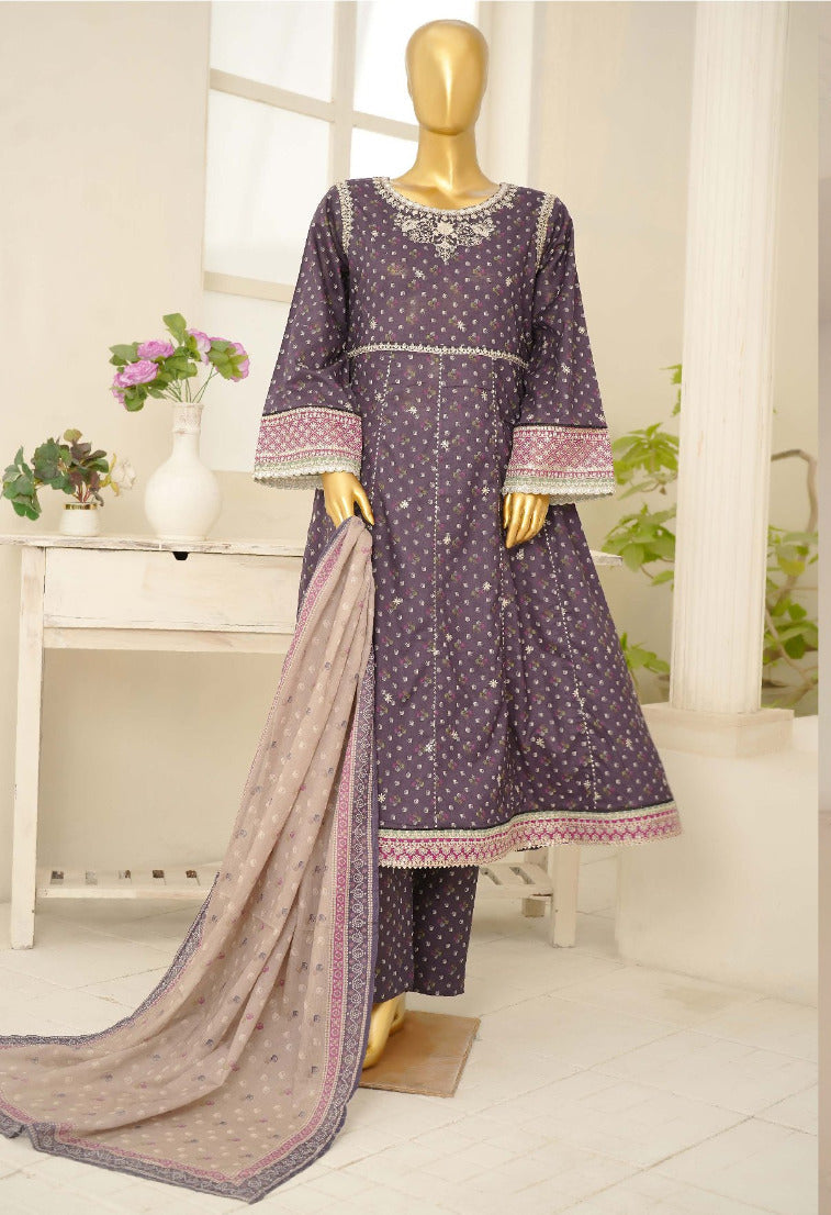BIN SAEED Stitched 3 Piece Embroidered Lawn Collection for Women | Premium Summer Dress – Barerah Fabrics
