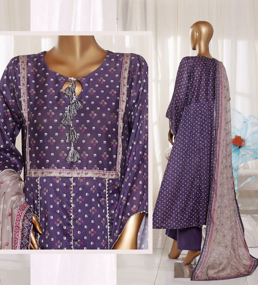 Bin Saeed | Stitch 3 Pc Printed Lawn Frock Collection