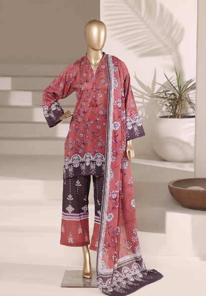 Sada Bahar | Stitch 3 Pc printed Lawn With Plazo