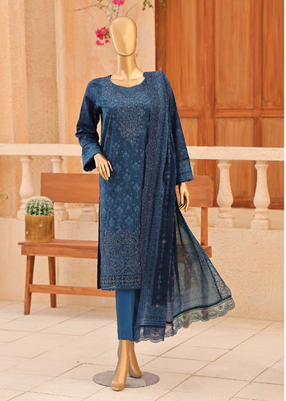 HZ By Venice | Unstitched 3Pc Festive Embroidered Lawn Collection