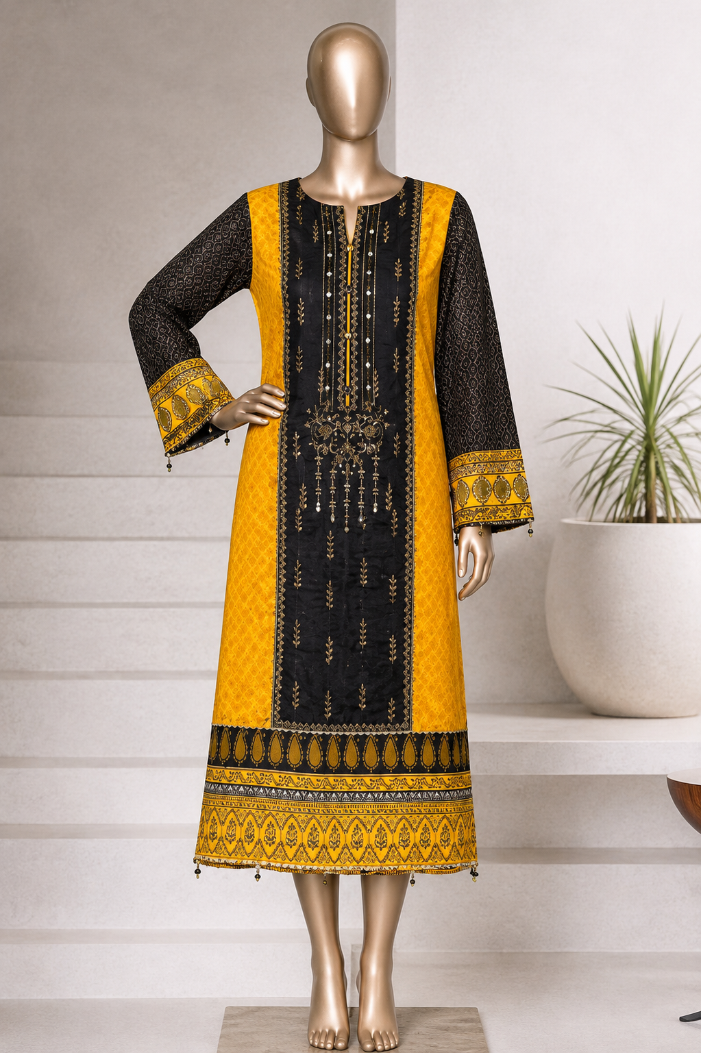 BIN SAEED | Stitch 1 PC SILK Kurti
