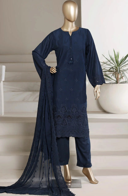 Sadabahar | Stitch 3 Pc Chikankari Laser 3D Work