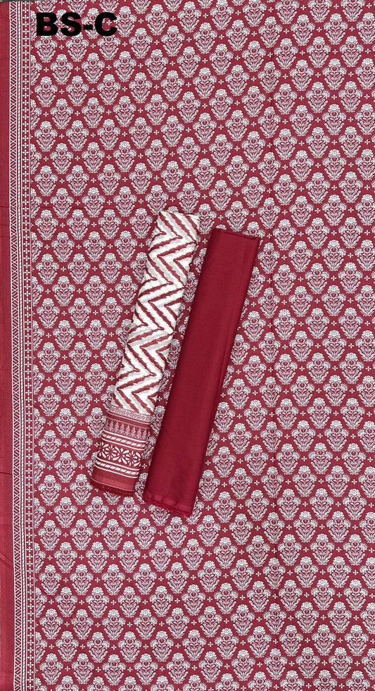 BIN SAEED Unstitched 3 Piece Printed Cotton Collection