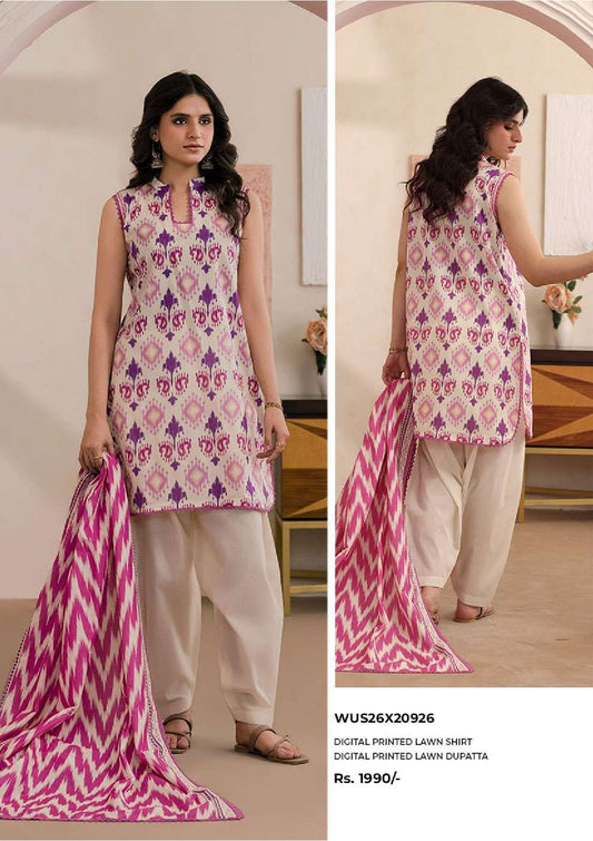 Zellbury | Unstitch 2 Pc Digital Printed Lawn Collection