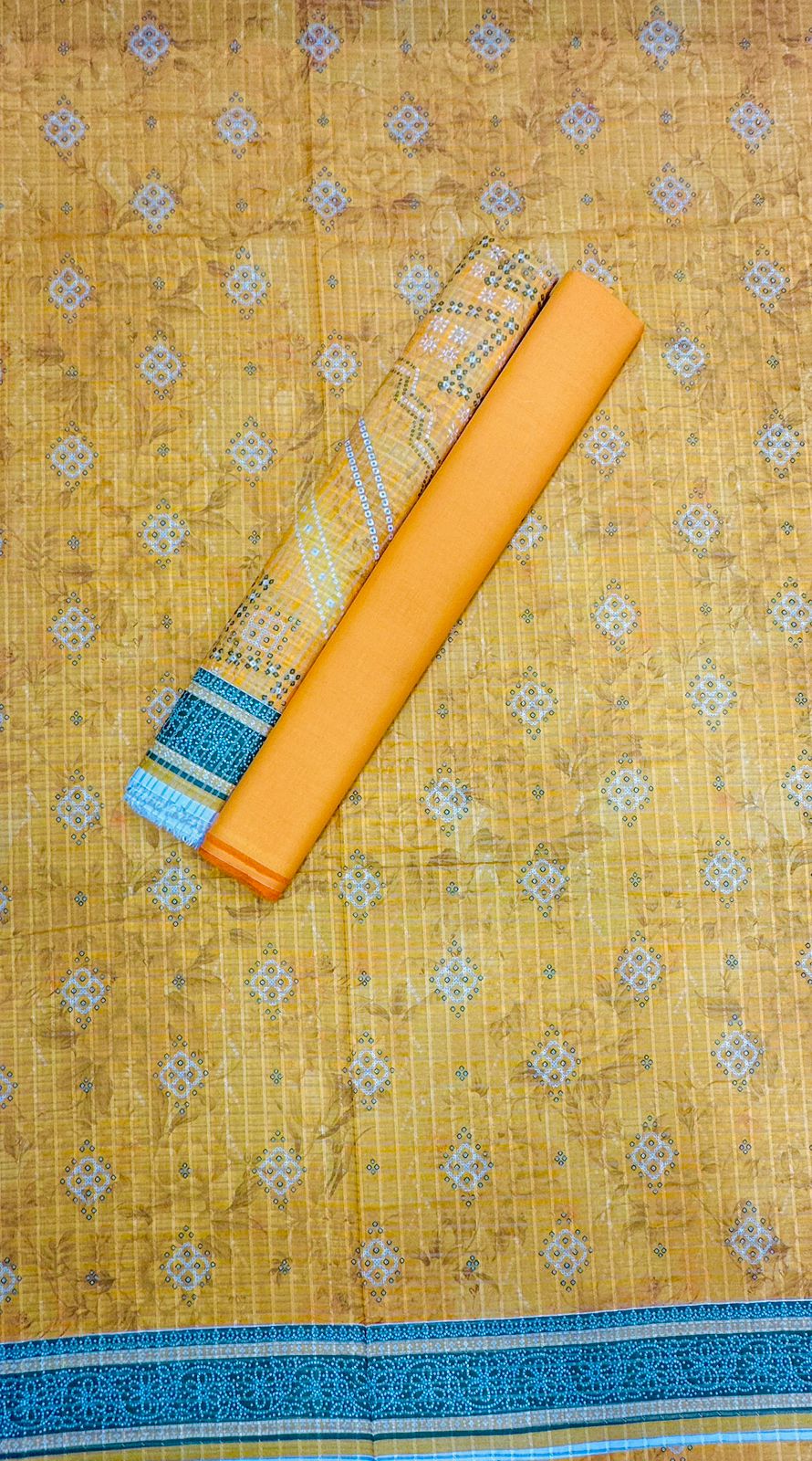 Riwayat | Unstitch 3 Pc Dobby Printed Zari Collection
