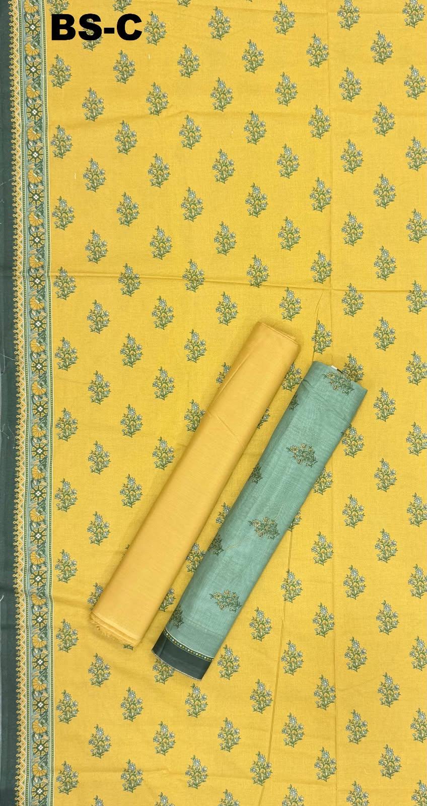 BIN SAEED Unstitched 3 Piece Printed Cotton Collection