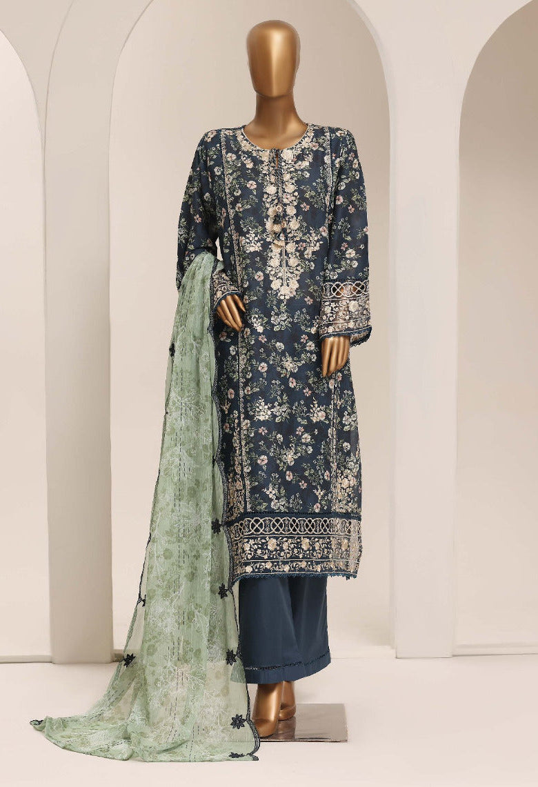 SADA BAHAR | Stitched 3 Piece Printed Signature Embroidered Lawn Collection