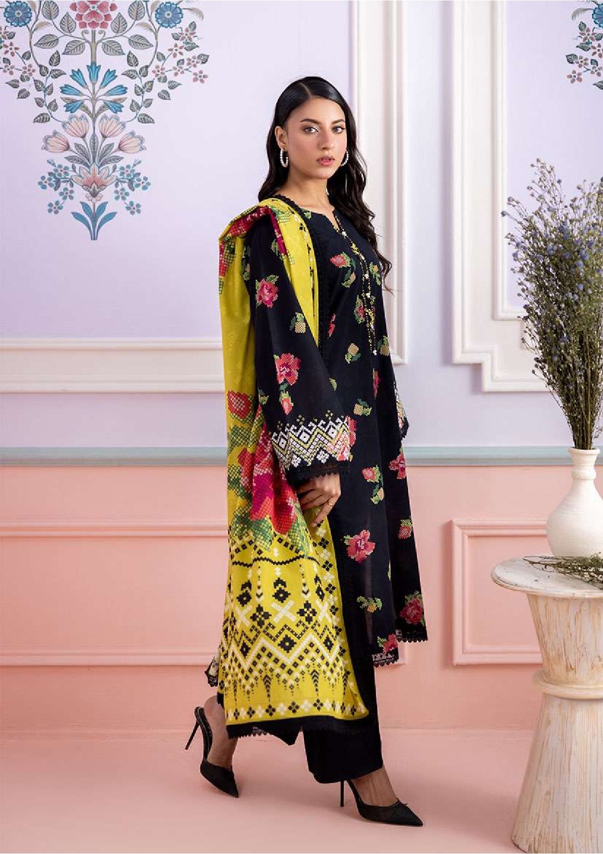 Zellbury | Unstitch 2 Pc Embroidered Digital Printed Lawn Collection