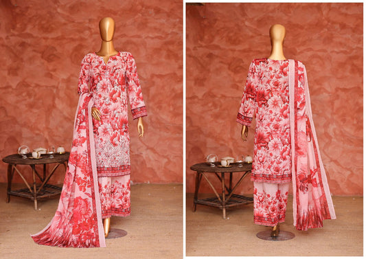 HZ Elegant | Unstitch 3 Pc Embroidered Lawn Collection