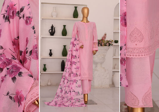 HZ By Floral Vibes Appliquekari | Unstitched 3Pc Embroidered Lawn Collection