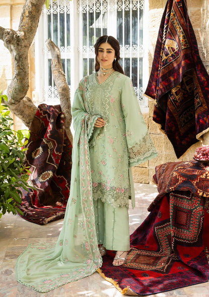 KAHF Unstitched 3-Piece Embroidered Premium Lawn Collection.