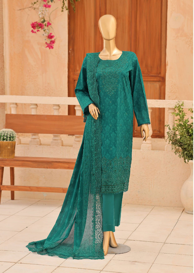 HZ By Venice | Unstitched 3Pc Festive Embroidered Lawn Collection