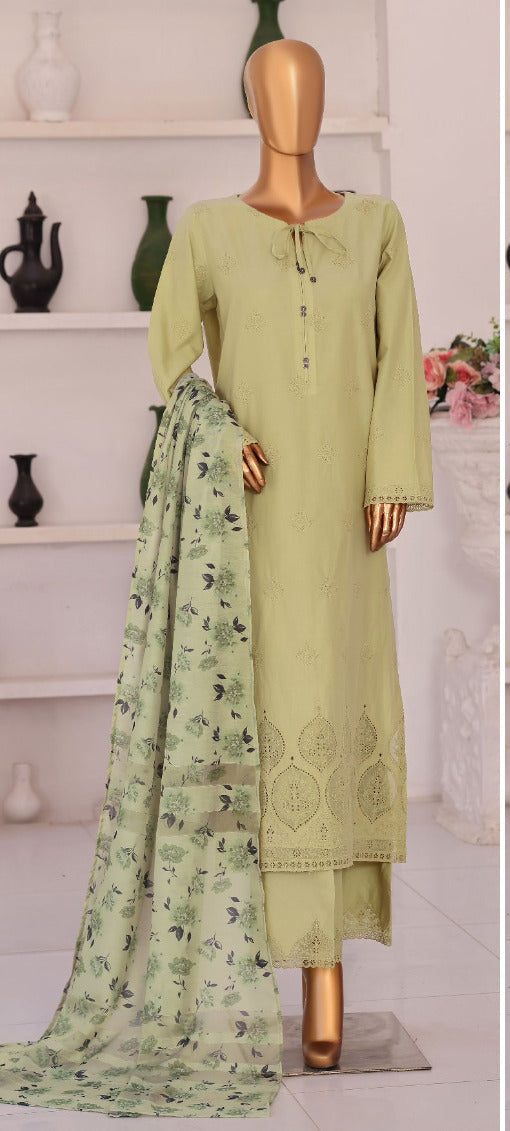 HZ By Floral Vibes Appliquekari | Unstitched 3Pc Embroidered Lawn Collection