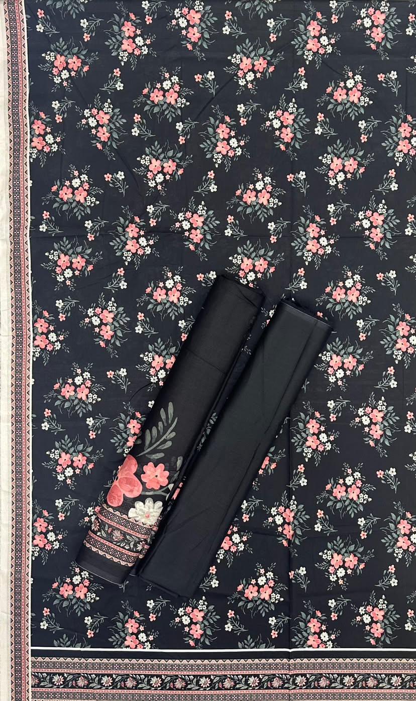 BIN SAEED Unstitched 3 Piece Printed Cotton Collection