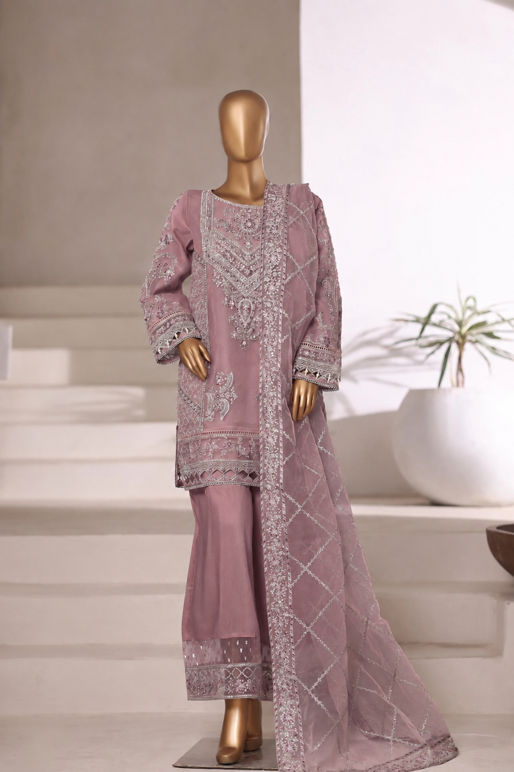 Sada Bahar | Stitch 3 Pc Luxury Embroidered Organza Collection