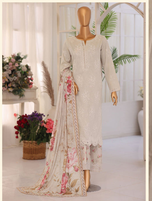 ORIENTAL Printkari | Unstitched 3Pc Embroidered Lawn Collection
