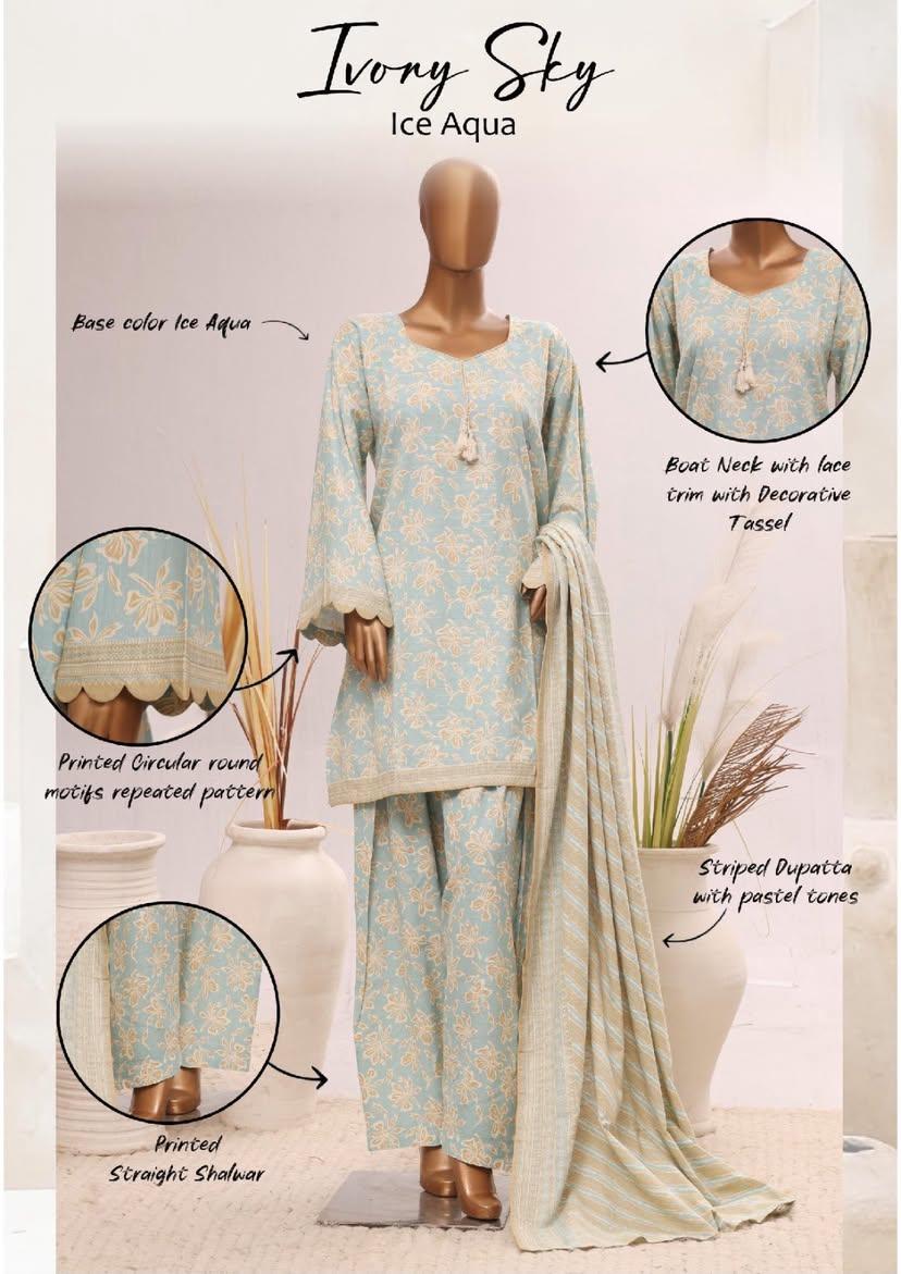 BIN SAEED | Stitch 3PC Printed Khaddar Collection – Premium Winter Collection