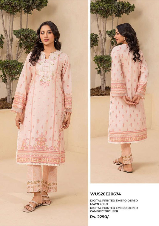 Zellbury | Unstitch 2 Pc Embroidered Lawn Collection