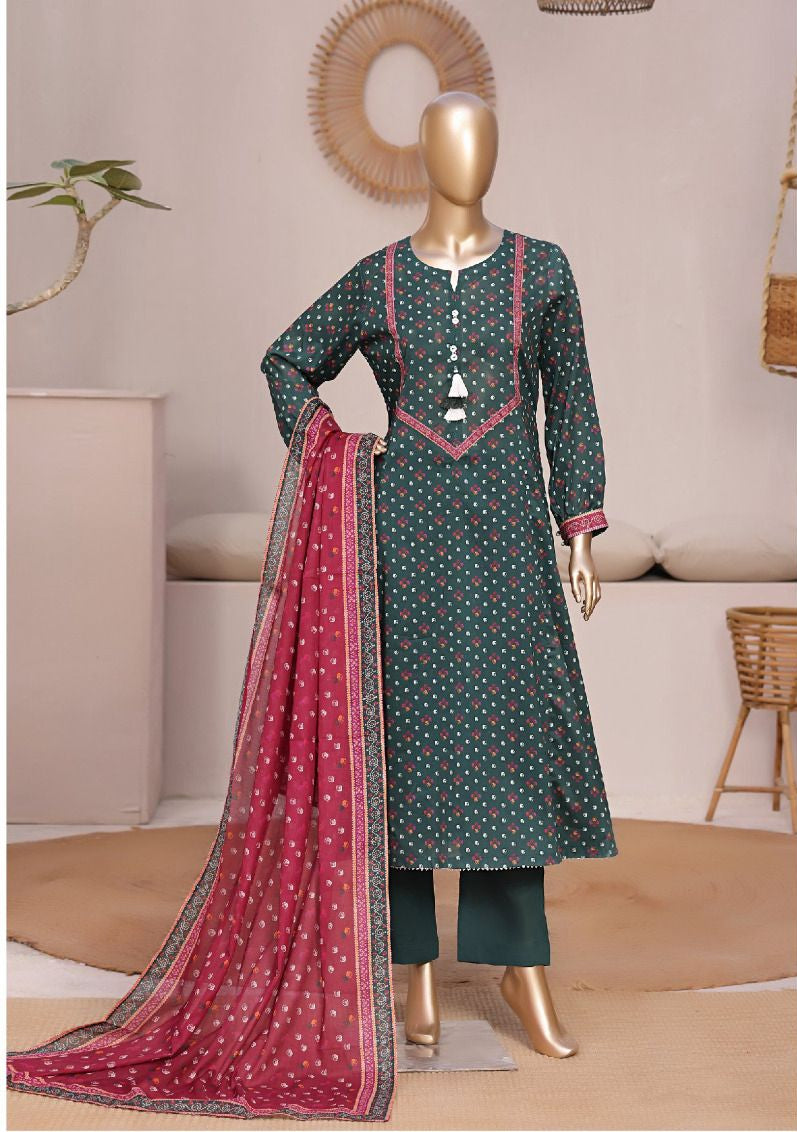 Bin Saeed | Stitch 3 Pc Printed Lawn Frock Collection