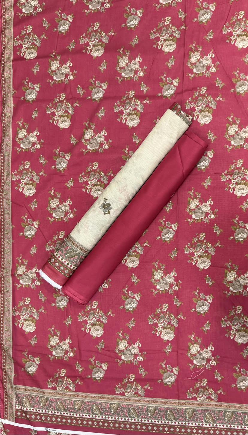 BIN SAEED Unstitched 3 Piece Printed Cotton Collection