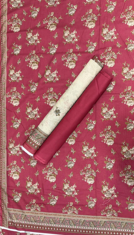 BIN SAEED Unstitched 3 Piece Printed Cotton Collection