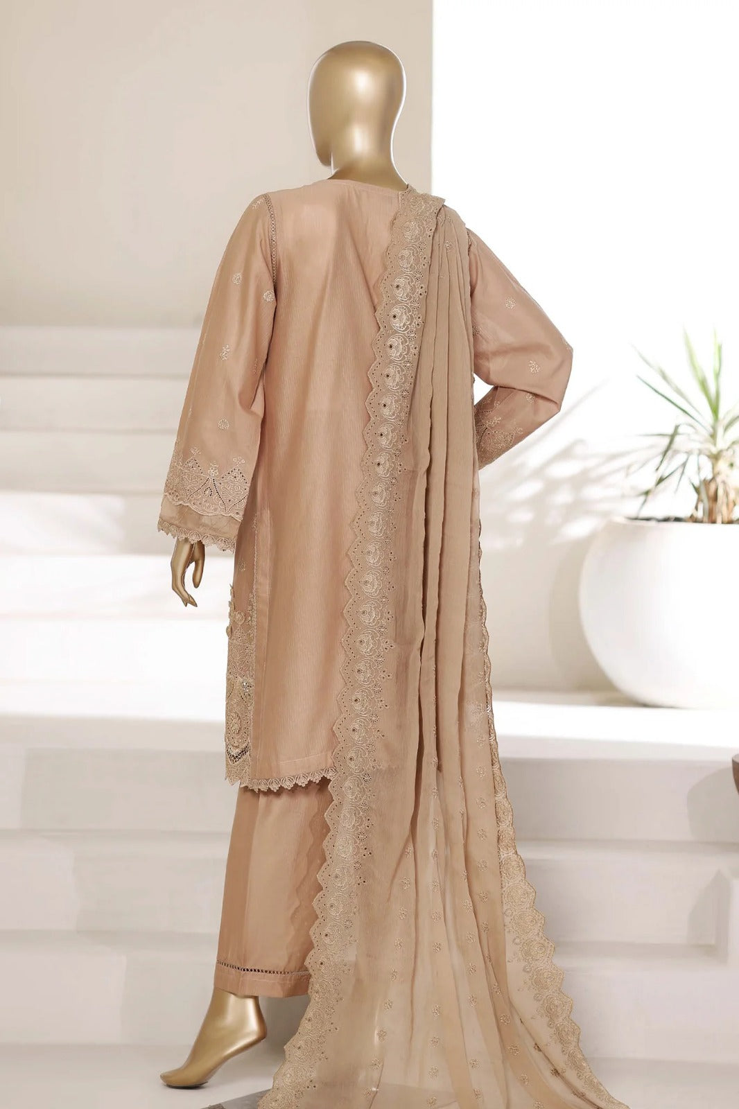 Sadabahar | Stitch 3 Pc Chikankari Laser 3D Work