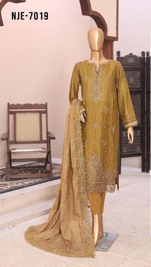 Ninokara by HZ | Unstitch 3 Pc Embroidered Jacquard Collection