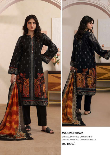 Zellbury | Unstitch 2 Pc Digital Printed Lawn Collection