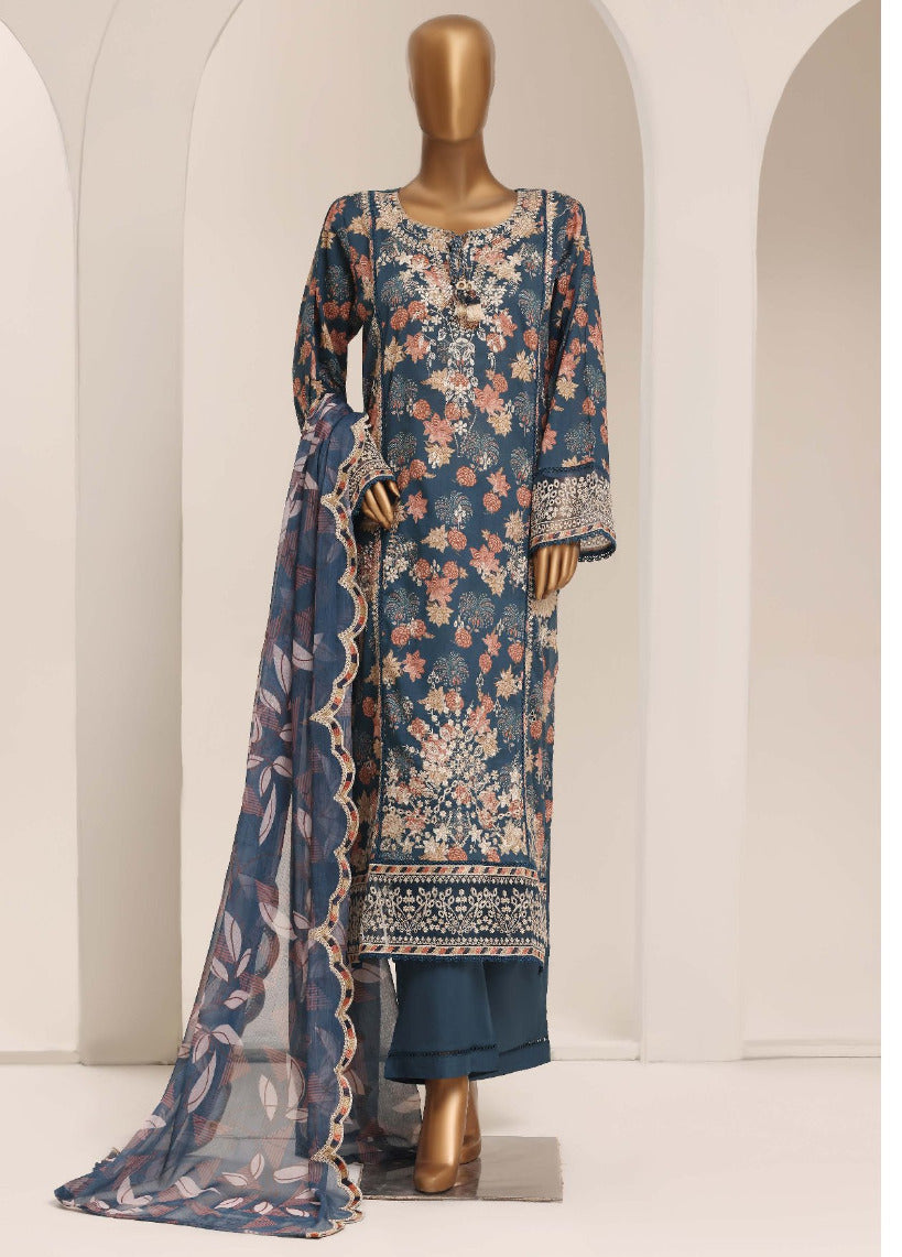 SADA BAHAR | Stitched 3 Piece Printed Signature Embroidered Lawn Collection