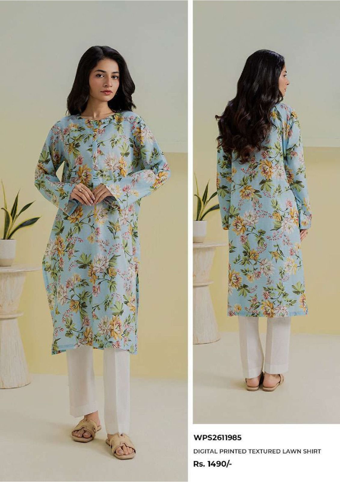 Zellbury | Stitch 1 Pc Printed Lawn Shirt