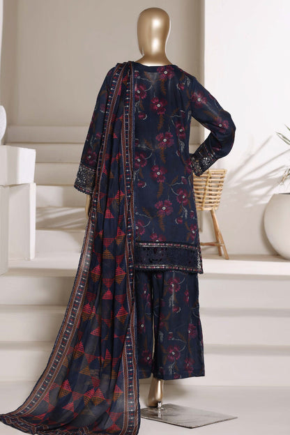 Malika by Sada Bahar | Stitch 3 Pc Embroidered Lawn with Shalwar Collection