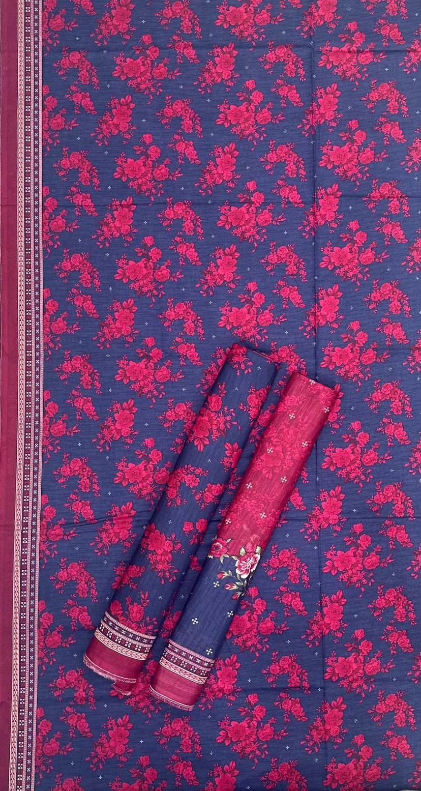 BIN SAEED Unstitched 3 Piece Printed Cotton Collection