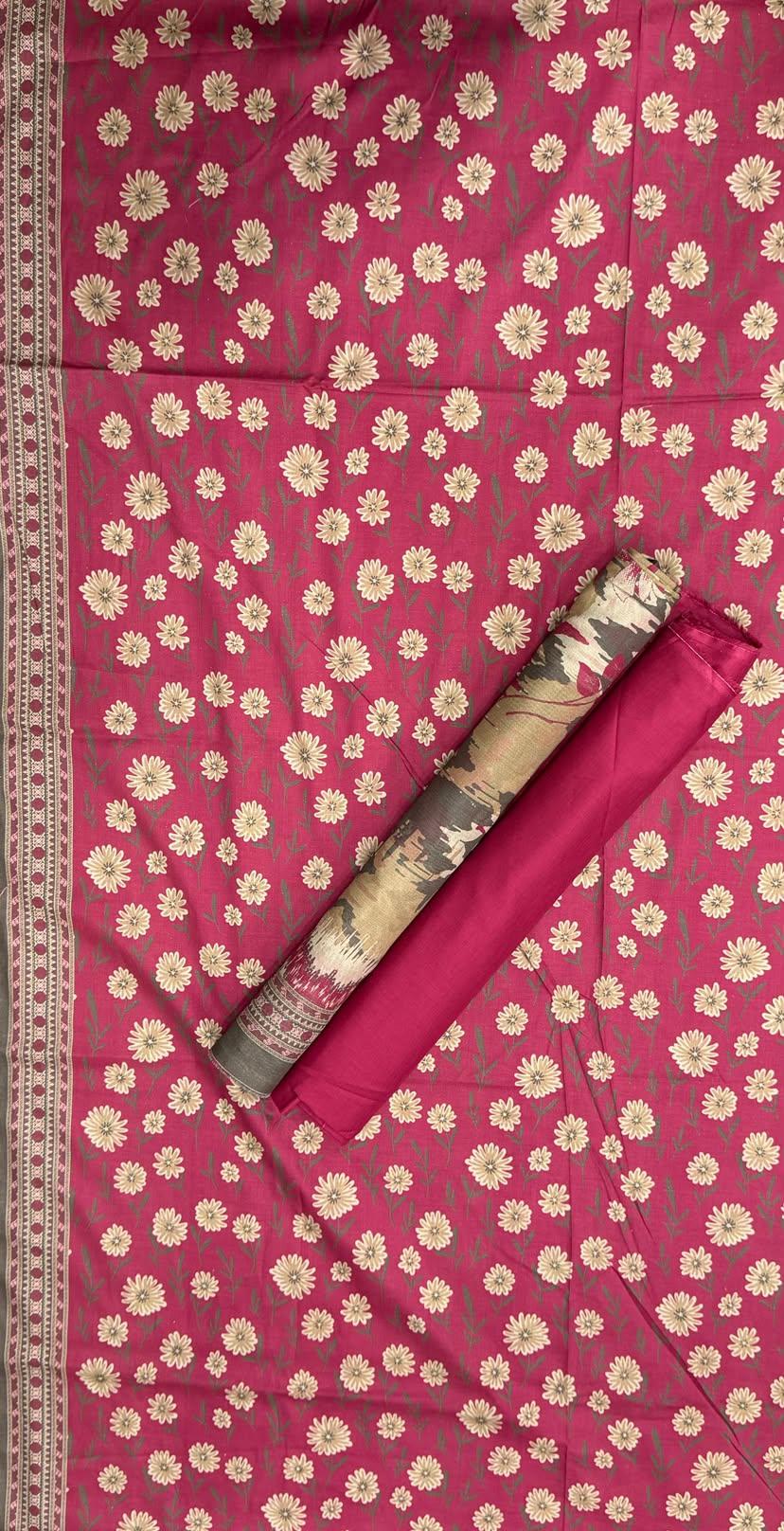 BIN SAEED Unstitched 3 Piece Printed Cotton Collection
