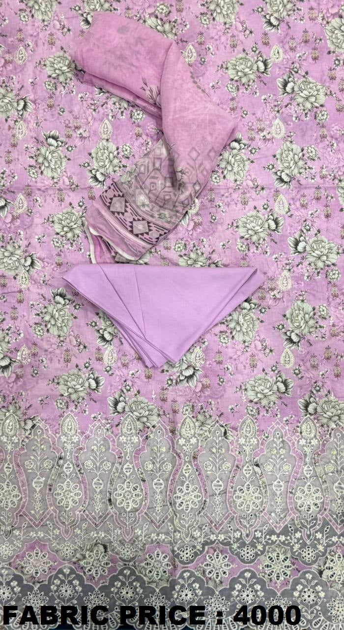 Riwayat Premium Unstitched 3 Piece Embroidered Lawn Collection