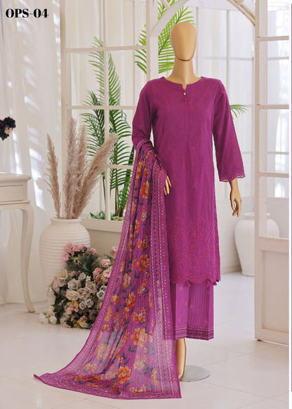 ORIENTAL Printkari | Unstitched 3Pc Embroidered Lawn Collection