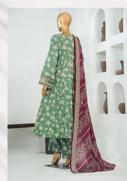 Bin Saeed | Stitched 3 Pc Embroidered Lawn Frock Collection
