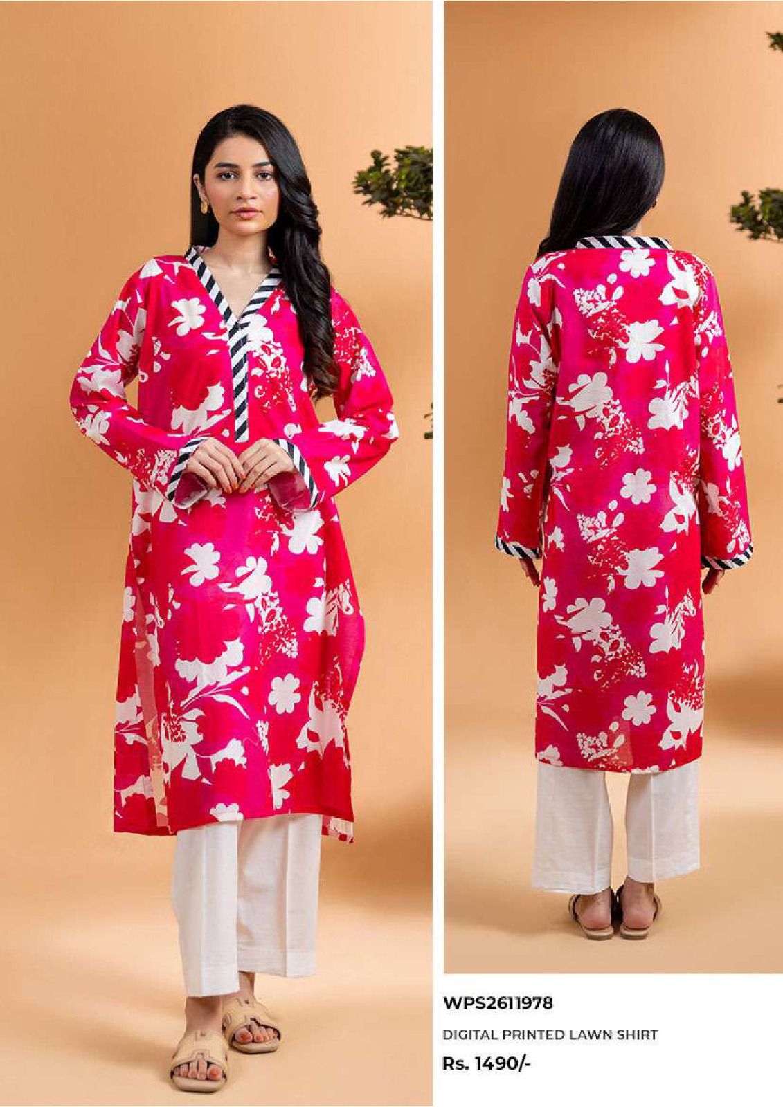 Zellbury | Stitch 1 Pc Printed Lawn Shirt